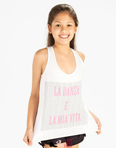 T-shirt tank top So Dança E11029 white