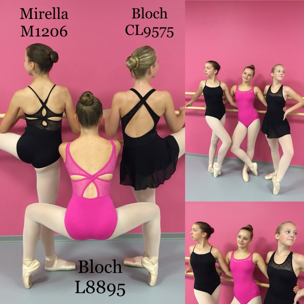 Tuniques adultes Mirella M1206, Bloch L8895 et Bloch CL9575